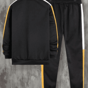 Double duty active wear: polyester printed tracksuit for mens and womens.