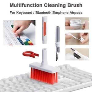 5-in-1 Keyboard & Laptop Cleaning Kit with Microfiber, Brush, and Cleaning Gel - All-in-One Solution