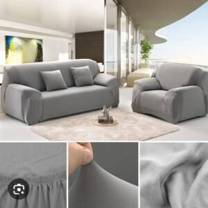 5 Seater Lycra Plain Sofa Cover